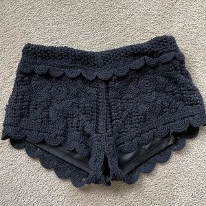 Surf Gypsy crochet shorts